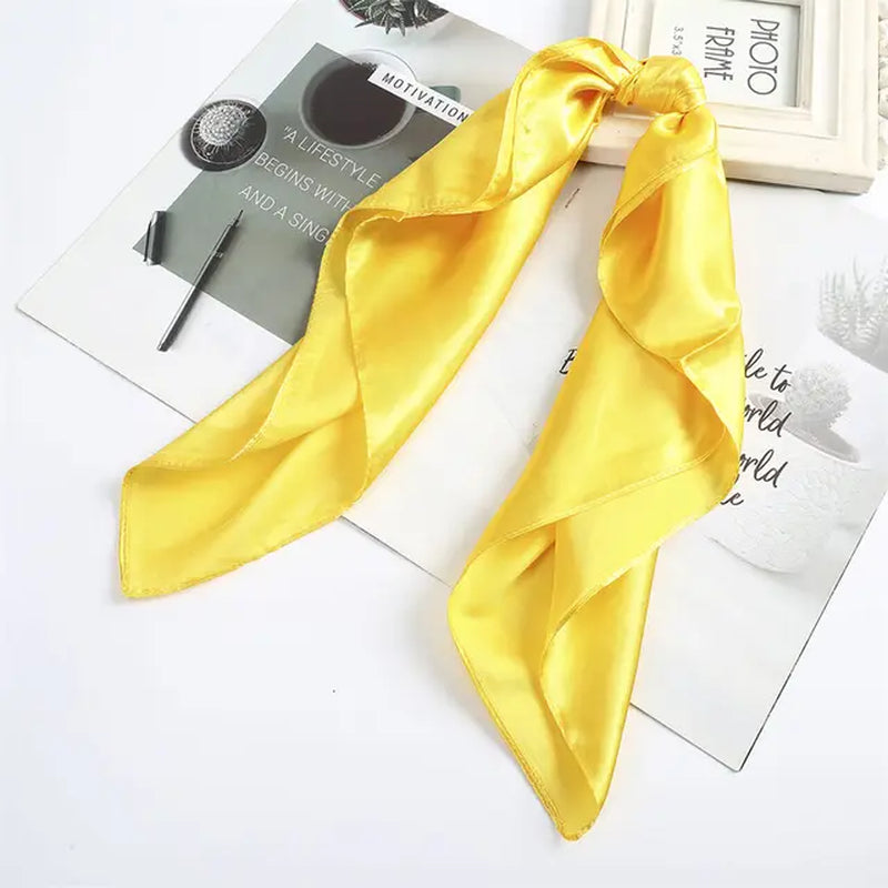 Floral Print Scrunchies Hair Scarf Bohemia Women Ribbon Hairbands Streamers Bow Hair Rope Ties Holder Ponytail Hair Accessories