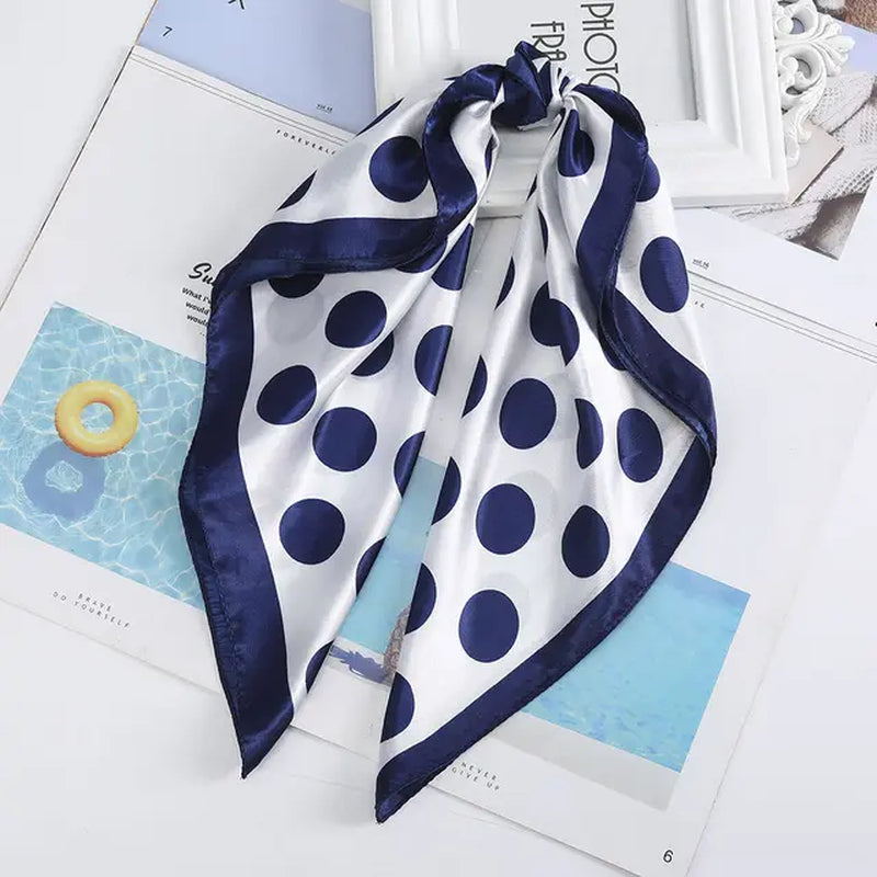 Floral Print Scrunchies Hair Scarf Bohemia Women Ribbon Hairbands Streamers Bow Hair Rope Ties Holder Ponytail Hair Accessories