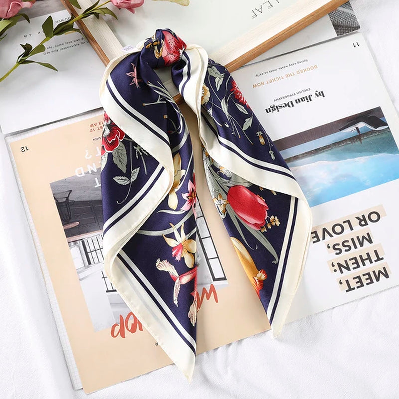 Floral Print Scrunchies Hair Scarf Bohemia Women Ribbon Hairbands Streamers Bow Hair Rope Ties Holder Ponytail Hair Accessories