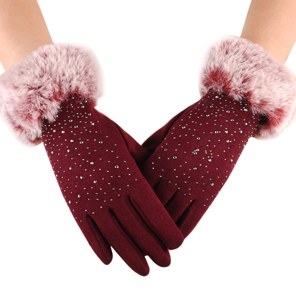 Deals Clearance Winter Gloves Women Touch Screen Glove Cold Outdoor Sport Weather Warm Gloves