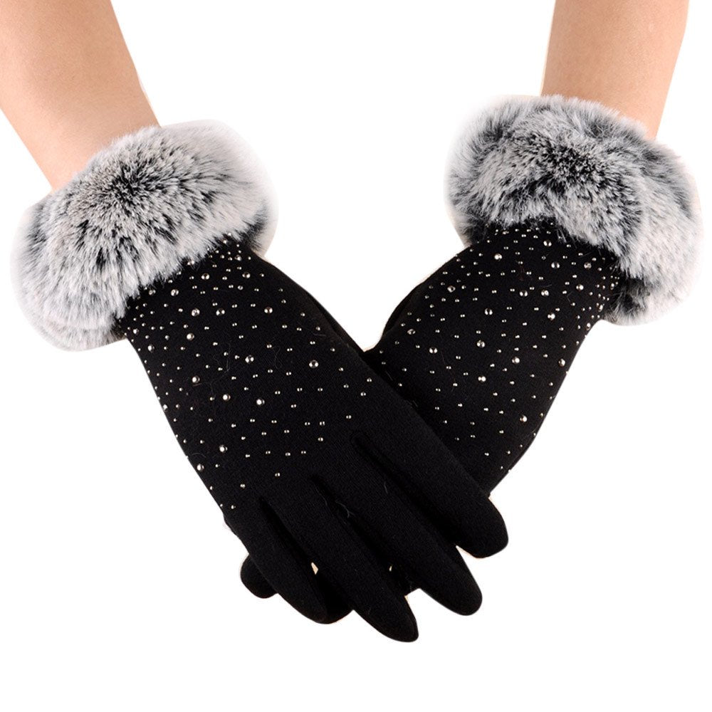 Deals Clearance Winter Gloves Women Touch Screen Glove Cold Outdoor Sport Weather Warm Gloves