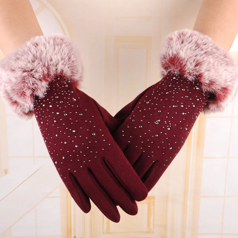 Deals Clearance Winter Gloves Women Touch Screen Glove Cold Outdoor Sport Weather Warm Gloves