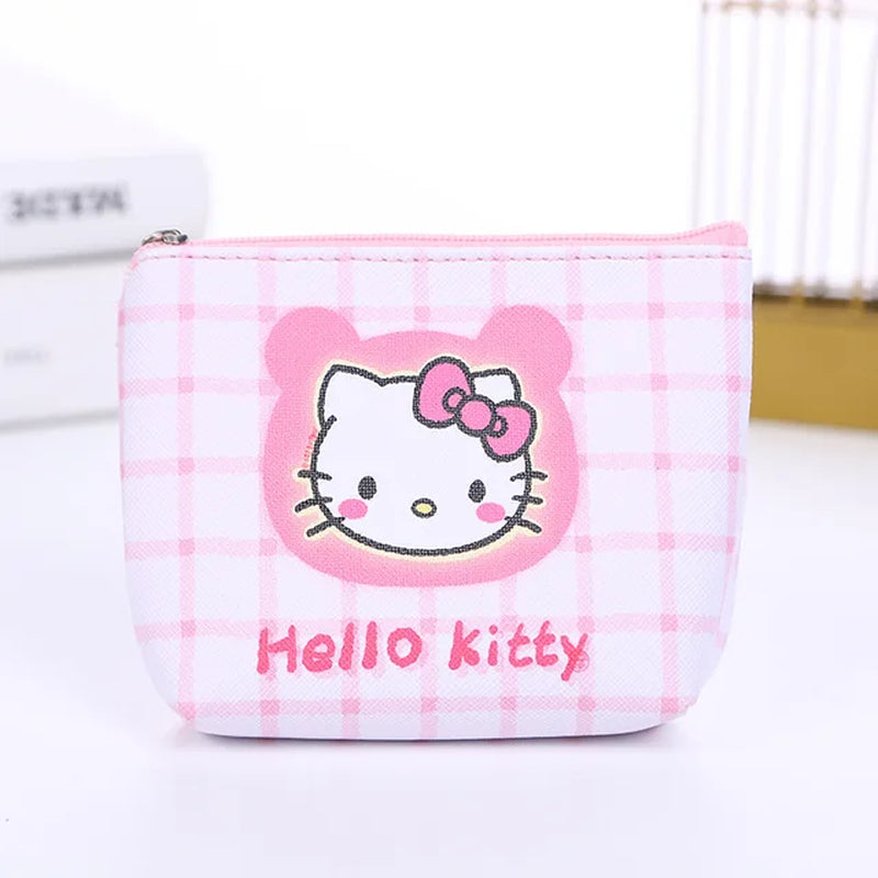 Purse Coin Purses Cartoon Printed PU Melody Cute Wallet Bag Keychains Storage Bag Sanrio Kuromi Kawaii Mini Pouch