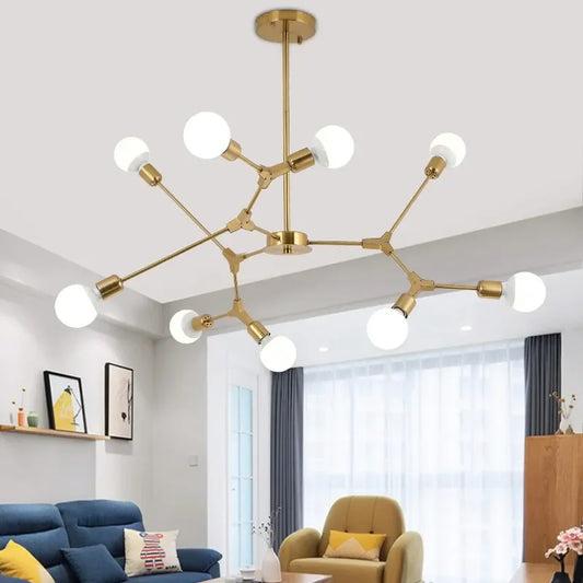 Modern Tree Shape Ceiling Chandelier Creative Design Ceiling Lamp Decor Pendant Lamp for Living Room Bedroom Kitcher Chandelier