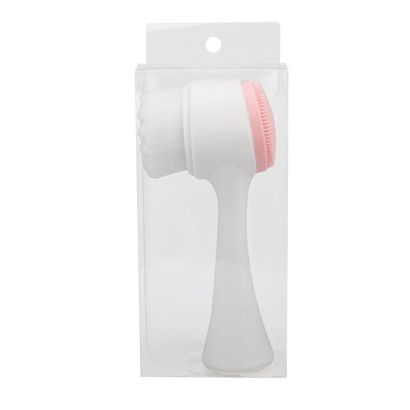 "Ultimate Facial Cleansing Brush: Dual-Sided Silicone Face Massager for Flawless Skin, Deep Pore Cleansing, Gentle Exfoliation, and Blackhead Removal"