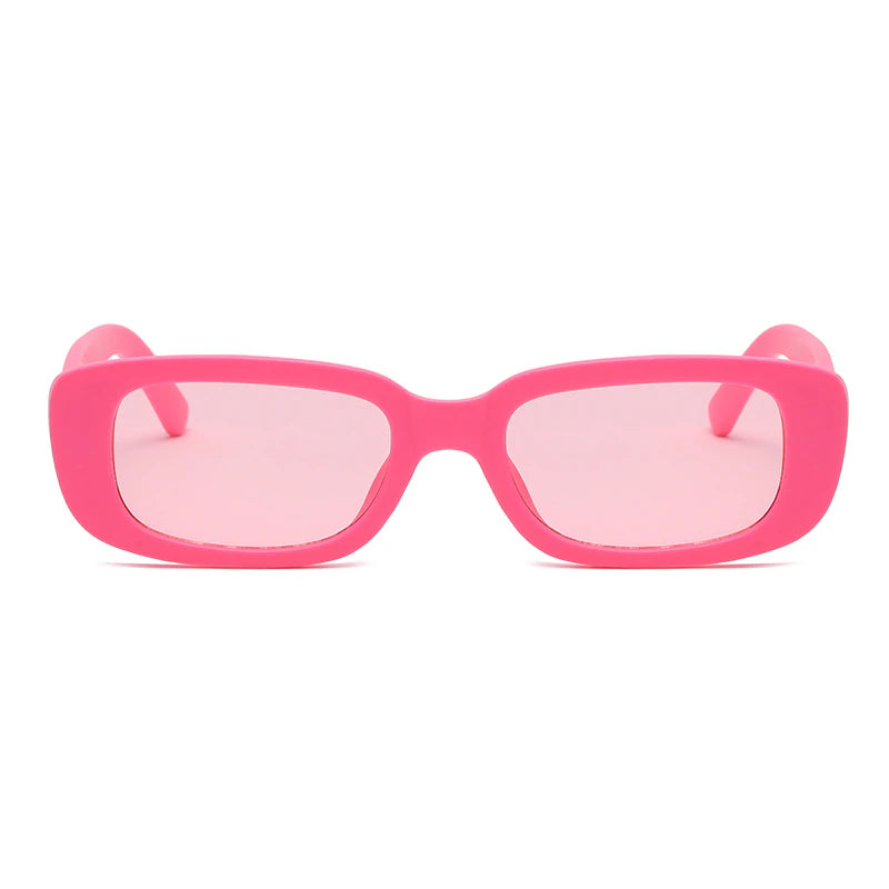 Stylish Y2K Sunglasses Women Man Macaron Pink Small Rectangle Colorful Sun Glasses Square Frame UV400 Eyewear